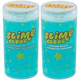 Слайм Slime "Clear-slime. Голубая мечта", голубой, с наполн. звездочки, аромат ассорти, 250г, S130-33/S300-35