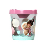 Стакан-непроливайка, 250мл, с принтом пластик Schoolformat Девочка и питомцы, тиснение фольгой, 3+, СНФ-ДИП