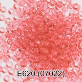 Бисер стеклянный GAMMA 5гр прозрачный, розовый, круглый 10/*2,3мм, 1-й сорт Чехия, Е620 (07022)