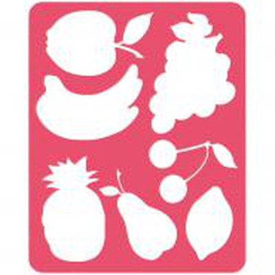 Трафарет-раскраска  Стамм "Фрукты" ТТ95,  [167557]