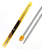 Спицы для вязания прямые металлические 4,5мм 35см (2шт.), Maxwell