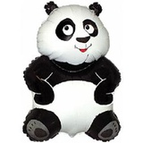 Шар воздушный (фигурный) 33"/84см "Большая панда", белый, flexmetal 901670