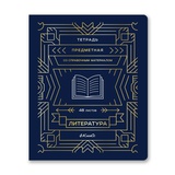 Тетрадь предметная 48л. линия Линия успеха - Литература, со справочным материалом, софт тач ламинация, тиснение фольгой, [48ТПСК5_126_2_2_000576]