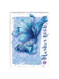 Альбом для рисования маркерами А5 40л. на склейке Голубая рыбка, блок - белая маркерная бумага 80 г/м2, обложка полноцветная печать, сплошной УФ-лак, [53076]