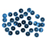 Пайетки рефленые Астра, 10 мм, 10г, синий, в пластиковом пакете с блистерным подвесом, [А5]