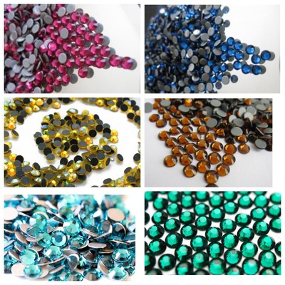 Стразы термоклеевые 216шт (+/-3) размер SS116 (4мм), ассорти