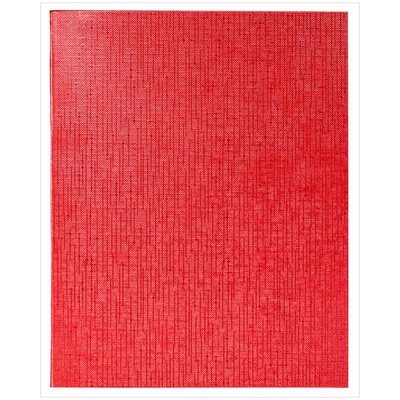 Тетрадь бумвинил А5 48л., клетка, офсет 60 г/м2, белизна 100% , с полями (цвет: METALLIC красный) 48Т5бвВ1