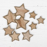 Набор декора для творчества (набор 9 шт) дерево "Звезды" 7 × 7; 5 × 5; 4 × 4 см 3567110