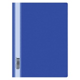 Папка-скоросшиватель пластик.А4 OfficeSpace,160мкм синий (до 100л.), с прозрачным верхним листом, 162564