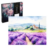Картина по номерам (на подрамнике) 30х40см Лавандовое поле 67935 