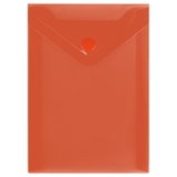 Папка на кнопке А6 (105х148мм), 150 мкм полупрозрачная красная,СТАММ ММ-31720