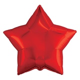 Шар воздушный (фигурный) 30"/76,5см "Звезда", красный Agura 751046