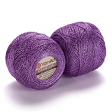 Пряжа Yarnart Camellia 50г/450м (91% полиэстер, 9% металлик), фиолетовый 414