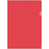 Папка-уголок А4 150мкм прозрачная  красная, OfficeSpace Fmu15-4_868