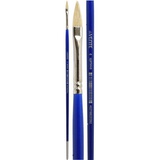 Кисть художественная щетина №04, овальная, deVENTE "Art",  удлиненная деревянная ручка с многослойным лакокрасочным покрытием, никелированная обойма, индивидуальная маркировка 8073046