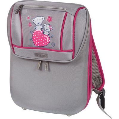 Рюкзак школьный "deVENTE. Pebble. Teddies" жесткий 38x28x13 см, вес 700 г, 1 отделение на молнии с карманом для учебников, уплотненные регулируемые по высоте лямки, ортопедическая воздухопроницаемая спинка, светоотражающие вставки, 7033729