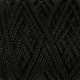 Шнур для вязания без сердечника Osttex 100м/210гр , ширина 3мм (100% полиэфир), 170-черный