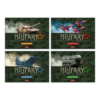 Альбом для рисования 40л. А4 на склейке "Класс" "Милитари", (SVETOCH) [40АЛКЛ4_000250]