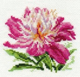 Набор для вышивания Алиса Розовый пион. 10х11см [0-119]