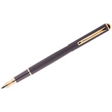 Ручка перьевая "Velvet Prestige" синяя, 0,8мм, корпус черный/золото, пластик.футляр Berlingo,  [209398]