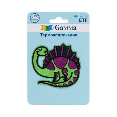 Термоаппликация 5,6х5,1см Динозаврик №02, Gamma [ETF 01-217]
