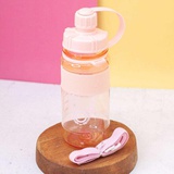 Бутылка для воды, (пластик) 600 мл, Laurel wreath, pink, 503-01