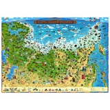 Карта России для детей  "Карта нашей Родины" Globen, 590*420мм, интерактивная КН015