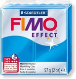 Глина полимерная FIMO Effect Transparent, запекаемая в печке, 56гр., полупрозрачный синий, шк810146