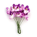 Букетик декор для творчества Орхидеи 2 букетика по 5 цветоч. (01 фиолетовый) SCB290501