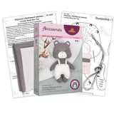 Набор для изготовления игрушки, "Miadolla" AC-0347, Любимый мишка, высота изделия 23см, (сложность **), 14+