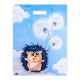 Пакет полиэтиленовый с вырубной ручкой 300х400мм, 60 мкм, «Ежик с одуванчиком», 10346735