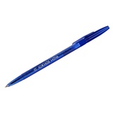 Ручка шариковая на масляной основе 0,5мм синяя Южная ночь, шестигранный корпус, полупрозрачный синий с блестками, РК21