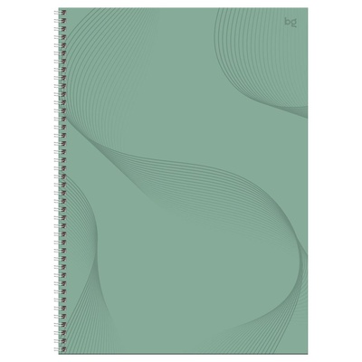 Тетрадь 160л. А4 клетка BG "Mint mood", soft-touch ламинация, выб. лак, твердая обложка, [ТТ4гр160_лс_вл 67188]