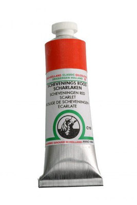 Краска масляная художественная Old Holland Classic Oil Colours 40мл туба, C19 Шевенинген ярко-красный (C19 Scheveningen Red Scarlet)