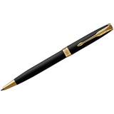 Ручка шариковая подарочная поворотная Parker "Sonnet Matte Black GT", 1,0мм,  цвет чернил: чёрный, подар. уп. [1931519]