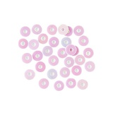 Пайетки плоские перламутровые Астра, 3 мм, 10г, светло-розовый, в пластиковом пакете с блистерным подвесом, [319]