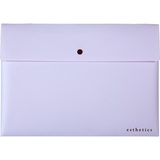 Папка на кнопке А4, 350 мкм deVENTE Esthetics, непрозрачная лавандово-пепельная, индивидуальная маркировка, 3072516