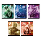 Тетрадь 48 л. клетка на скрепке Светоч. Мотогонщик, глянцевая ламинация, [48ТЕТк_004_000734]