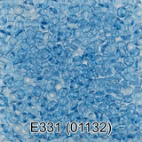 Бисер стеклянный GAMMA 5гр "сольгель" прозрачный, светло-синий, круглый 10/*2,3мм, 1-й сорт Чехия, Е331 (01132)
