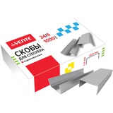 Скобы для степлера №24/6, deVENTE,1000 шт., оцинкованные, в картонной коробке 4141304