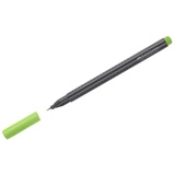 Ручка капиллярная Faber-Castell "Grip Finepen"  0,4 мм, светло-зеленая, трехгранная,  151666