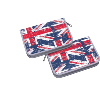 Пенал 1 отделение 205*135*30 ErichKrause "British Flag", (полиэстер),  [ЕК46325]