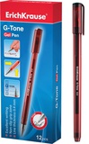 Ручка гелевая 0,5мм красная ERICH KRAUSE G-TONE, металлический наконечник [ЕК17811]