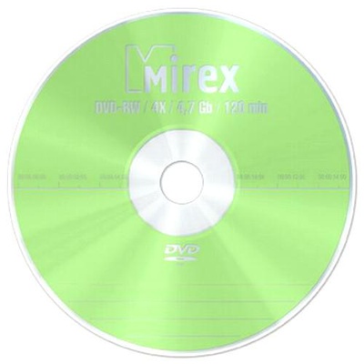 Диск оптический DVD-RW Мирекс 4,7гб 4x туба по 50 шт.