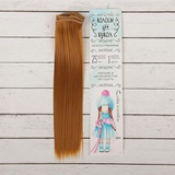 Волосы - тресс для кукол "Прямые" длина волос 25 см, ширина 100 см, цвет № 27В, 2294924
