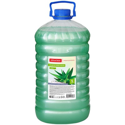 Мыло-крем жидкое 5л. OfficeClean Professional "Алоэ" перламутровое, ПЭТ