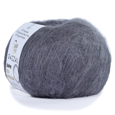 Пряжа Gazzal Super Kid Mohair 25г/237м (22% полиамид, 47% супердетский мохер, 31% шерсть мериноса) 64433