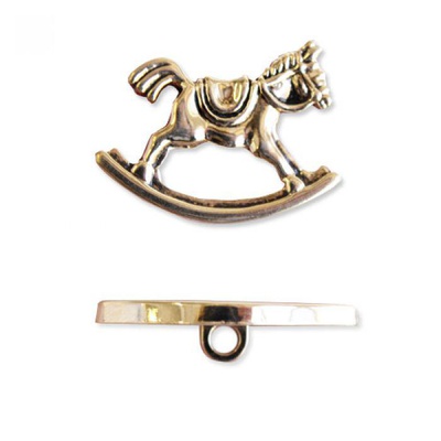 Пуговица декор. Лошадка 28мм 1шт. (48704)