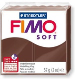 Глина полимерная FIMO Soft, запекаемая в печке, 56 гр., шоколад, шк809836