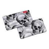 Пенал -косметичка 220*120 конверт ErichKrause® Light. Pixel Skull, (текстиль) на молнии, ЕК52390